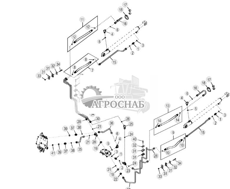 Гидравлические линии цилиндра стрелы (самовыравнивающиеся) - ST1562 200.jpg
